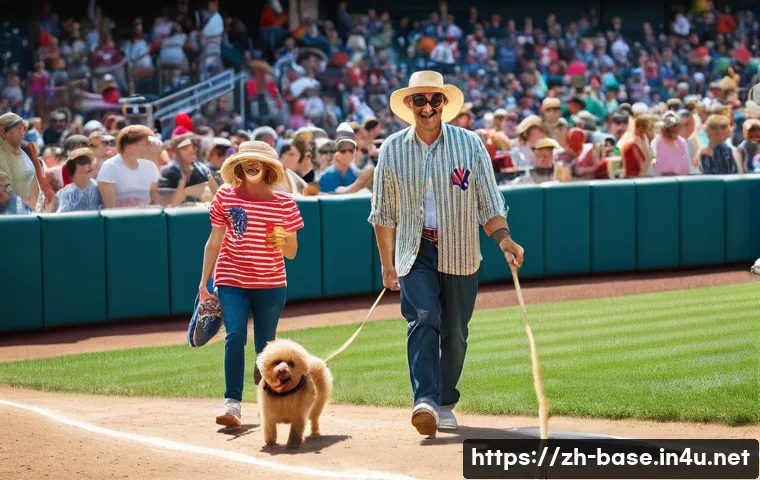MLB와 KBO 차이점 - **Prompt:** "A vibrant MLB baseball stadium on a sunny afternoon, bustling with diverse families enj...