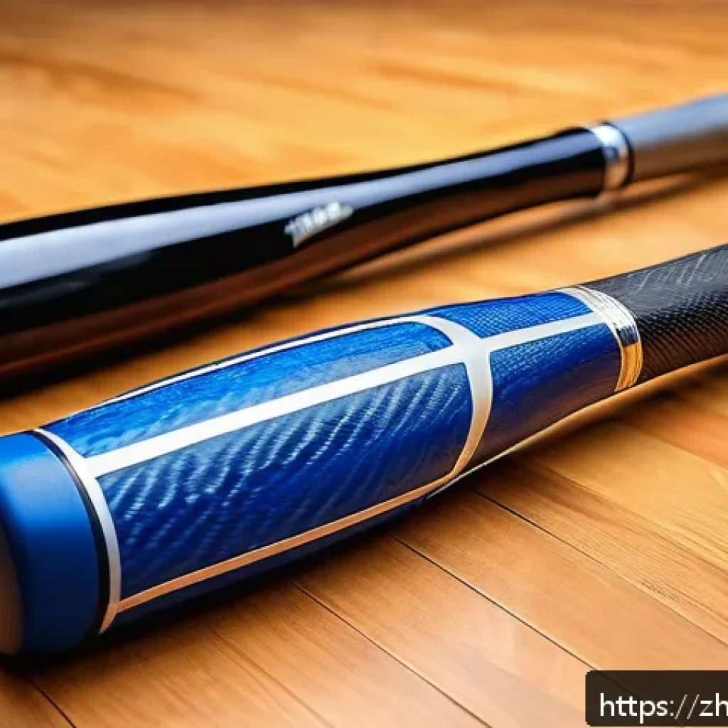 야구 배트 선택 가이드 - A detailed close-up of three types of baseball bats displayed side by side on a wooden sports floor:...