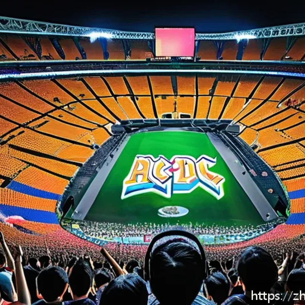 야구 경기에 적합한 음악 플레이리스트 - A vibrant baseball stadium scene at night, filled with enthusiastic fans waving flags and glowing LE...